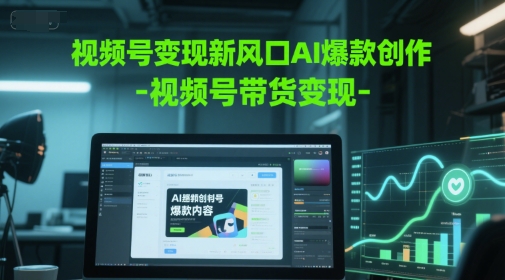 视频号变现新风口AI爆款创作-视频号带货变现-网创社区