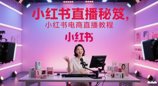 小红书直播秘笈，小红书电商直播教程-网创社区