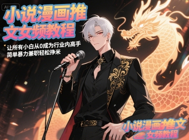 小说漫画推文女频教程，让所有小白从0成为行业内高手，简单暴力兼职轻松挣米-网创社区