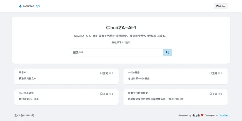 CloudZA(开源API接口管理系统源码)-网创社区