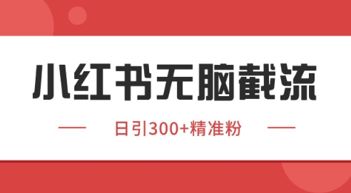 小红书截流同行客源，独家野路子获客玩法 日引200+暴力获客【揭秘】-网创社区