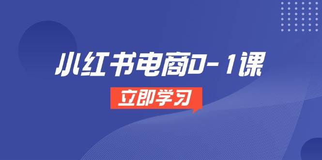 小红书电商0-1课，开店选品全流程，多平台素材处理与爆款笔记制作-网创社区