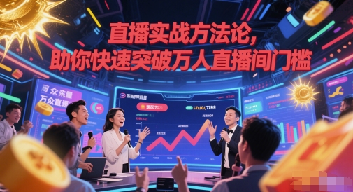 直播实战方法论，助你快速突破万人直播间门槛-网创社区