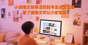 小说推文故事混剪起号及运营思路，看了做推文可以少走弯路-网创社区