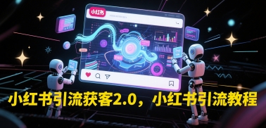 小红书引流获客2.0，小红书引流教程-网创社区