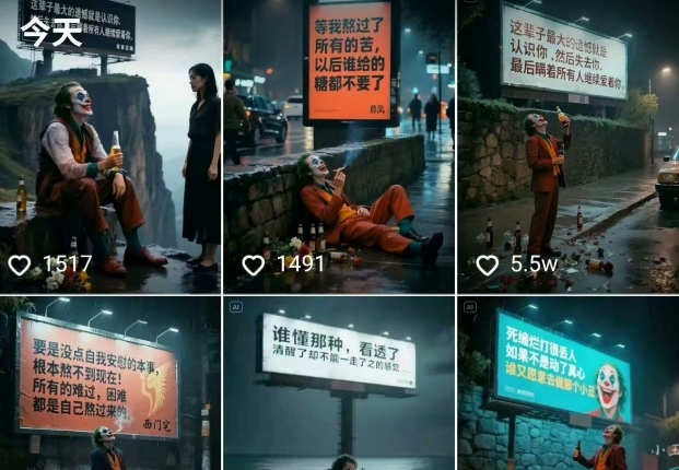 一条视频竟然15W赞！用AI制作小丑自嘲扎心文案视频，当下非常火爆的短视频流量神器-网创社区