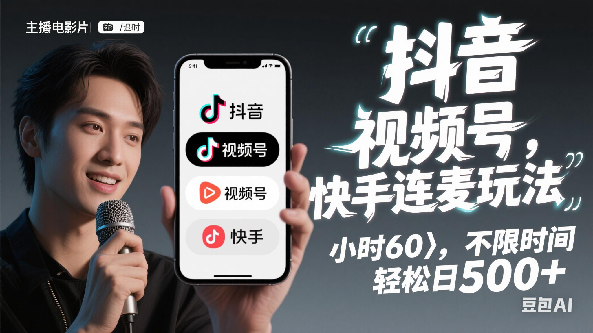 （14899期）抖音，快手，视频号无脑连麦玩法！快速入门，单日稳冲1000+-网创社区