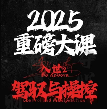 2025重磅大课，入世2，驾驭与控制-网创社区